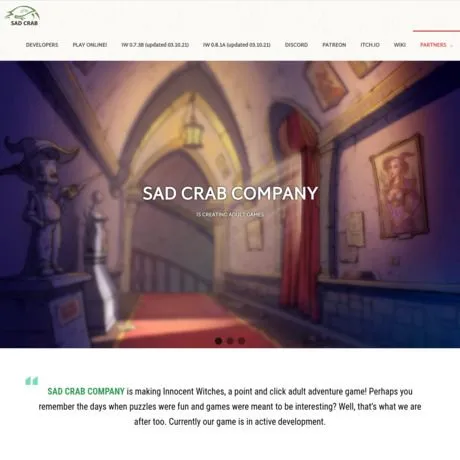Innocent Witches website preview
