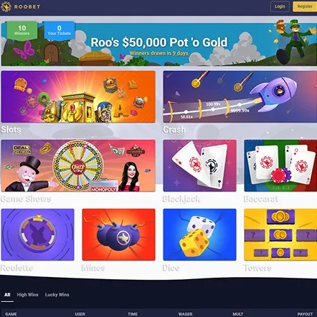 RooBet website preview