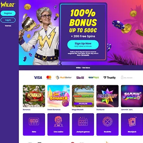 Wildz website preview