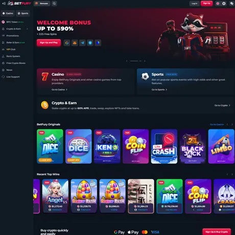BetFury website preview
