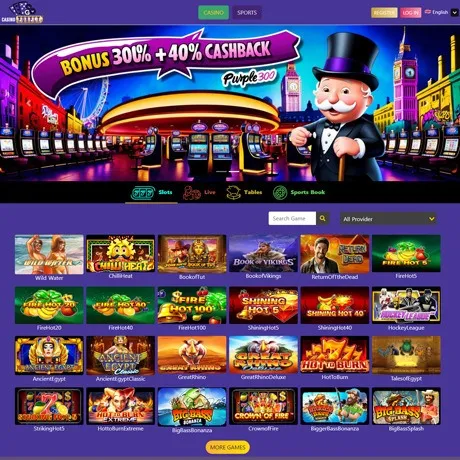 CasinoPurple website preview