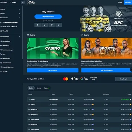 Stake website preview