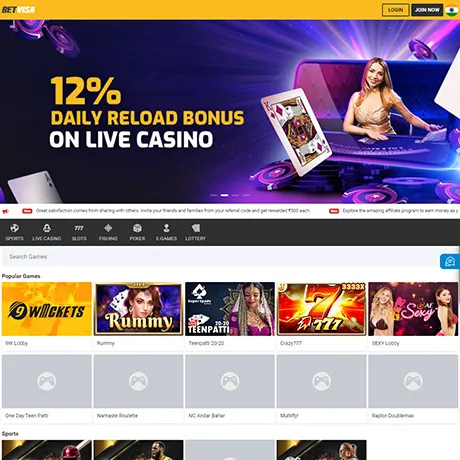 BetVisa website preview