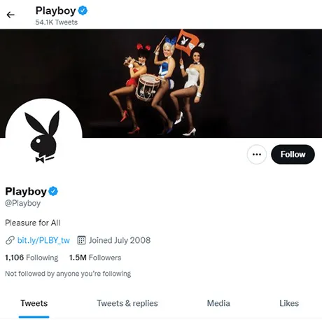 Playboy website preview